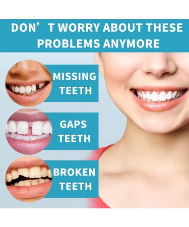 KHIRY Cosmetic Veneers - 4 Pairs Instant Teeth Temporary Dentures | Upper & Lower Snap-On Comfort Solution - Buy Online on GoSupps.com