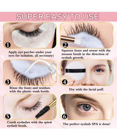 Mild Lash Shampoo - Deep Clean & Remove Eye Makeup for Eyelash Extensions | 100ml Salon & Home Use - Buy Online on GoSupps.com