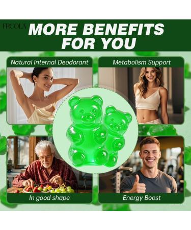 Frcola Body Magic Gummies Chlorophyll Supplement with Peppermint & Chlorella - 60 Gummies Lychee Flavor Plant-Based Pectin Supports Overall Wellness & Freshness - Buy Online on GoSupps.com