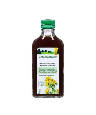 Schoenenberger St. John's Wort Natural Cleaning Juice 200ml - Relieve Mental Exhaustion - Free Shipping - Buy Online on GoSupps.com