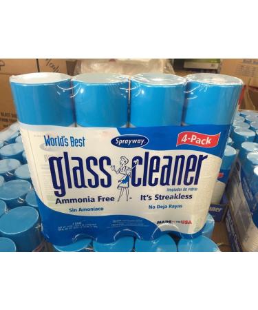 Sprayway 443331 Ammonia Free Glass Cleaner 19 Oz. (4-Pack) (Packaging May Vary) (Pack of 12 Spray) - Buy Online on GoSupps.com