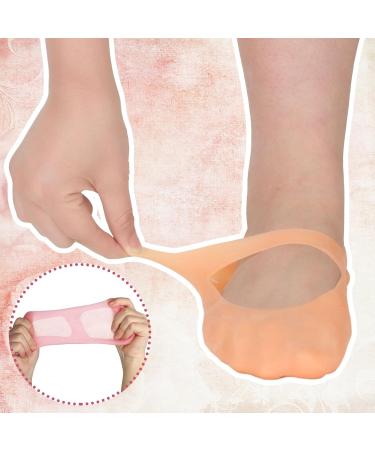 Jadive 3 Pairs Silicone Moisturizing Socks for Men & Women - Anti-Crack Foot Care & Protection - Buy Online on GoSupps.com