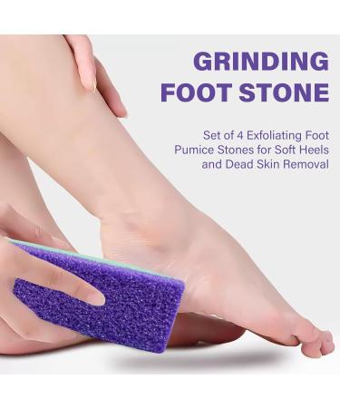 Set of 4 Pumice Stones for Feet - For Dead Skin and Calluses - Buy Online on GoSupps.com