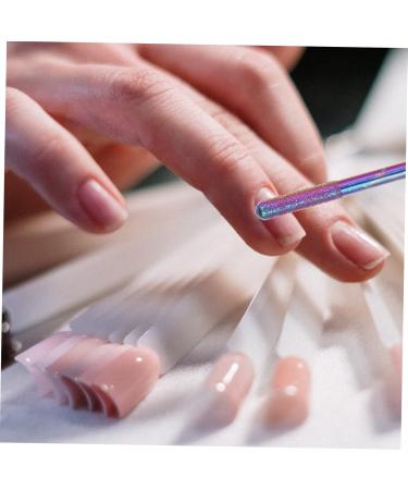 Ipetboom Faux Nails 1 Set Nail Polisher Alloy Tungsten Steel Natural Nail Pen Artificial Nails - Buy Online on GoSupps.com