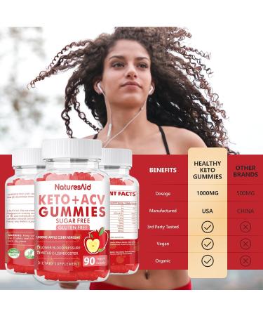 90 CT Keto ACV Gummies - Advanced Weight Loss & Belly Fat Burner - Sugar Free & Gluten Free Diet Supplement for Men & Women - Buy Online on GoSupps.com