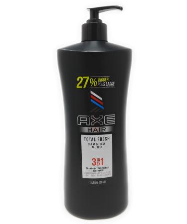 Axe 3-in-1 Shampoo + Conditioners + Body Wash Total Fresh - 28 fl oz