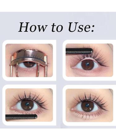 Iron Wand Mascara Waterproof Mascara Mascara 3d Curling Eyelash Iron Mascara Non-Clumping Long Lasting Intenses Length Lash Mascara (Black-2) - Buy Online on GoSupps.com