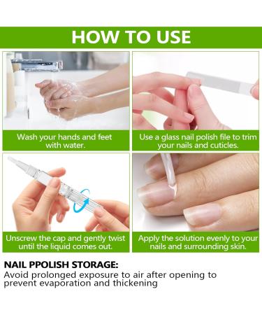 Kuvarix Nail Care Pen 5 pieces nail care pen with glass nail file with tea tree oil aloe vera and vitamin E for moisturizing strengthening and whitening nail care - Buy Online on GoSupps.com