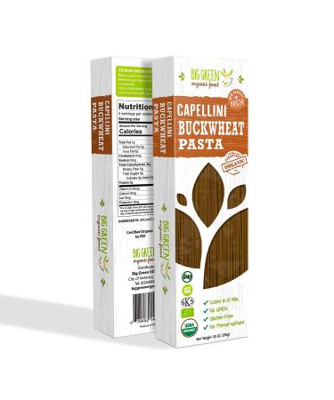 Organic Buckwheat Capellini 8.8oz - 100% Buckwheat, Gluten-Free, Non-GMO - 8.8 Ounce Pack - Buy Online on GoSupps.com