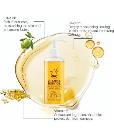Vitamin E Body Oil Vitamin E Oil Firming Oil For Skin RejuvenationBody Moisturizer Body Oil Nourishes Dry Softens And Smoothes Hand Crafted Body Oil (1) - Buy Online on GoSupps.com