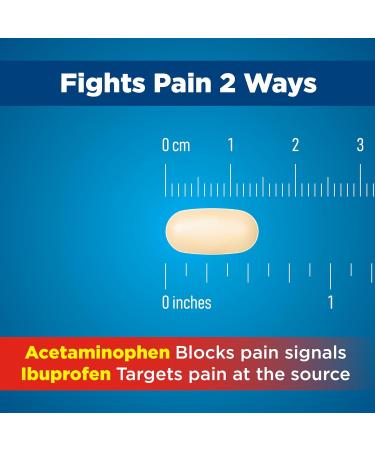 Shop Amazon Basic Care Dual Action Acetaminophen & Ibuprofen Tablets - 216 Count for Fast Pain Relief | International Shipping Available - Buy Online on GoSupps.com