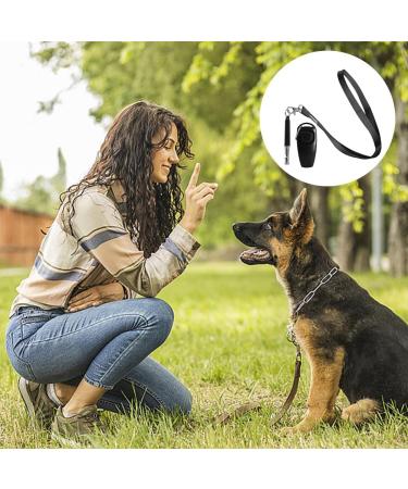 Onyxify 2Pcs Dog Whistle Dog Training Clicker Pet Training Clicker with Big Button Effective Behavioral Training Tool for Cats Birds Puppy Recall(COLOR:black) - Buy Online on GoSupps.com