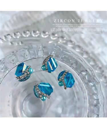 FEIlei Nail Crystal Rhinestones 3D Nail Diamonds Glass Metal Nails Gems Jewels Stone - Buy Online on GoSupps.com