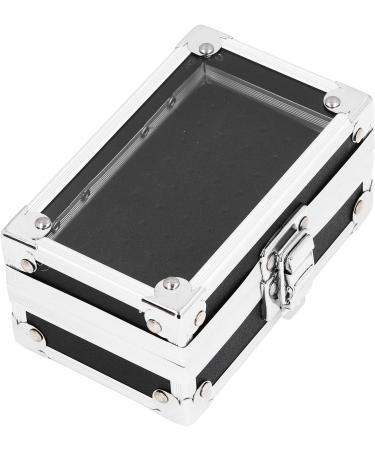 Efficient Nail Drill Bit Storage Box with Multi Hole Capacity Durable Construction Transparent Flip Cover for Salon Nail Grinding Head (Black) - Buy Online on GoSupps.com