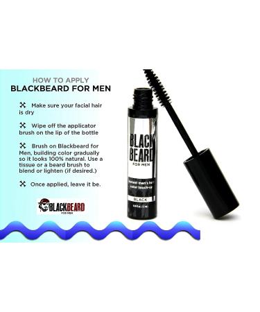 Blackbeard for Men Formula X Instant Color - Light/Medium Brown (1 Pack) 0.40 Fl Oz - Men's Grooming Beard Dye Alternative - Buy Online on GoSupps.com