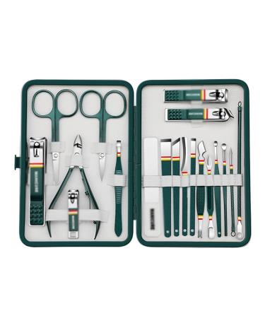 ZSLBMD Nail Clipper Set Home Cuticle Clipper Nail Clipper Groove Manicure and Pedicure Tool Light Grey Vert
