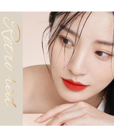  Nbhuiakl Matte Lip Tint Velvet Lipstick Long-Lasting Matte Lip Color Non-Sticky Velvet Lip Tint Waterproof Beauty Lip Balm 3.8g for Women and Girls - Buy Online on GoSupps.com