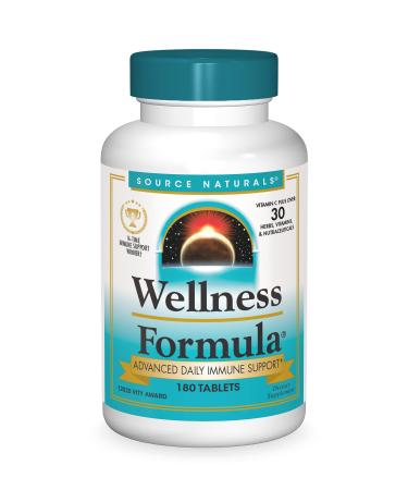 Source Naturals Wellness Formula Advanced Daily Immune Support 180 Tablets - Buy Online on GoSupps.com