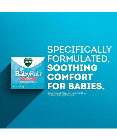 Vicks Babyrub Soothing Ointment 1.76 oz - Pack of 3 | International Shipping Available - Buy Online on GoSupps.com