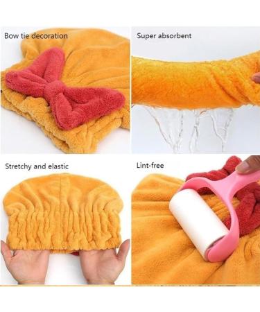 Super Absorbent Microfiber Hair Towel Wrap - Fast Drying & Ultra Soft for All Hair Types - 2PCS - Buy Online on GoSupps.com