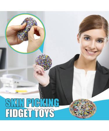 Skin-Picking Fidget Toys | Picky Pad Sensory Solutions for Dermatillomania & Trichotillomania | Silicone Stress Relief Fiddle Toys for Kids (8.9cm) - Buy Online on GoSupps.com