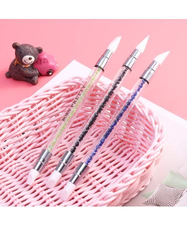Frcolor 5pcs GEL Nail Art Pen Set | Silicone Head Carving Brushes | Acrylic Handle Salon Tools for Professional Nail Design - Buy Online on GoSupps.com