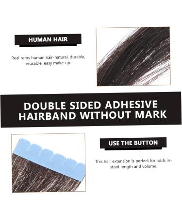 FOMIYES straight hair extensions clip synthetic hair clip seamless hair extension human hair extensions blonde clip human remy hair clip in hair extensions full head clip pu Miss extend - Buy Online on GoSupps.com