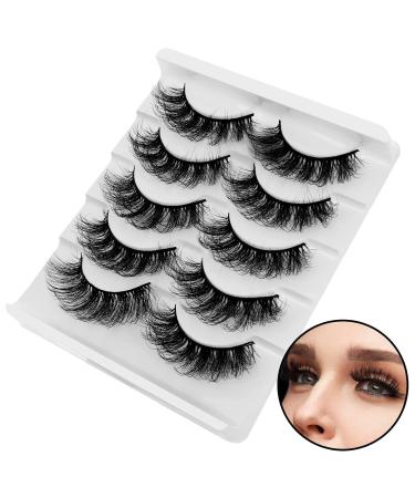 Sibba 5 Pair Dramatic 20mm Faux Mink Eyelashes - Wispy Thick & Fluffy Eyelash Extensions for Stunning Volume - Buy Online on GoSupps.com