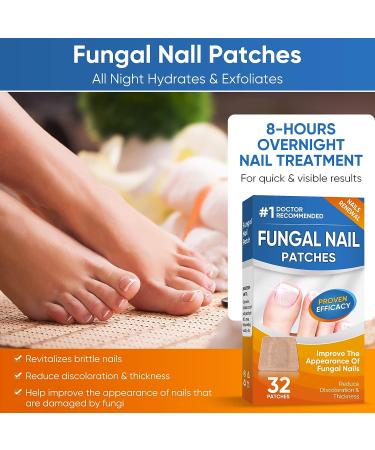 32Pcs Nail Repair Patches - Toenail Fungus Treatment for Damaged Nails - Buy Online on GoSupps.com