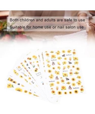 Nail Art Stickers Sunflower DIY Nail Art Stickers Appropriate Size Easy Use for Home for Nail Salon - Buy Online on GoSupps.com