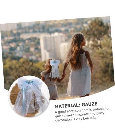 minkissy 1pc Snowflake Mesh Hair Clip Snowflake Gauze Hairpin Fairy Hair Accessory Chic Hair Accessories Stage Hairpin Hair Clips Hair Pin Girls Hair Clip Performance Hair Clip Props Child 13x21cm Blue - Buy Online on GoSupps.com