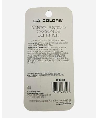 L.A. Colors Contour Stick - Dark | Creamy Blendable Formula | CBCS289 - Buy Online on GoSupps.com