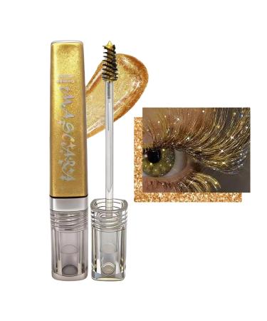 Glitter Mascara 5g Volumizing Water-Resistant Waterproof Volumizing Mascara - For Sensitive Eyes Women's Nights Out Weddings Shows Luminous Effect