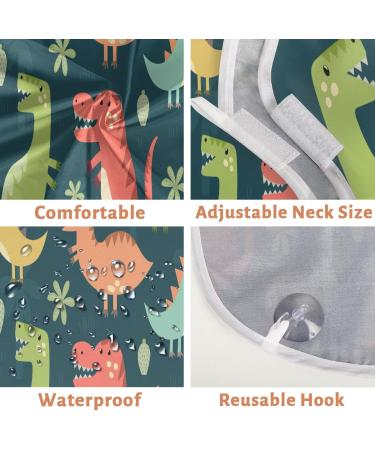 Beard Bib Apron for Men | Waterproof Hair Catcher & Grooming Cloth with Cute Dinosaur Pattern - Perfect for Shaving & Trimming - Buy Online on GoSupps.com