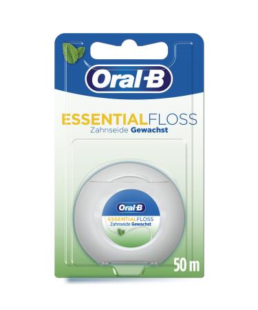 Oral-B Essentialfloss Dental Floss Waxed Mint 50 m