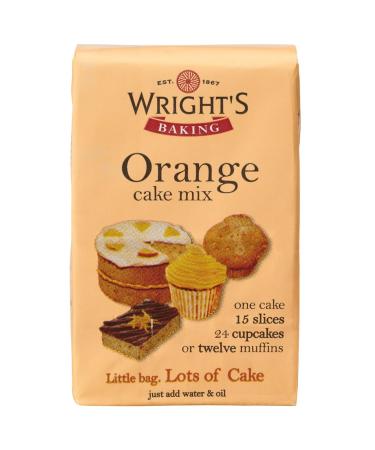 Wright's | Baking Orange Cake Mix 500G | Orange cake mix can be used to bake light & moist cakes slices muffins or cupcakes with a distinctive citrus flavour.