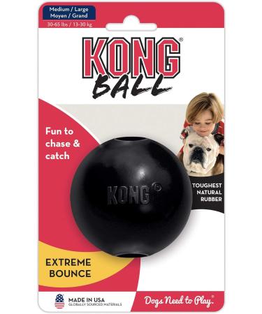 Kong Extreme Ball - Durable Rubber Dog Toy for Strong Chewers - Medium to Large Dogs - 1 Pack - Buy Online on GoSupps.com