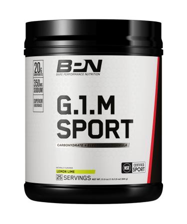 BARE PERFORMANCE NUTRITION BPN G.1.M Go One More Sport Endurance Training Fuel Superior Carbohydrate & Electrolytes Powder Formula Reduce Fatigue Lemon Lime 25 Servings