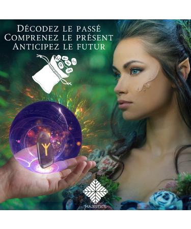 Buy Majestics Amethyst Runes - International Shipping | Healing Crystals & Spiritual Tools - Buy Online on GoSupps.com