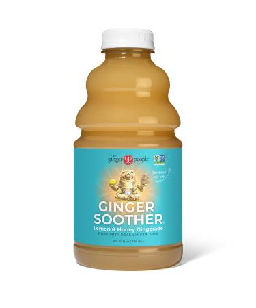 The Ginger People Ginger Soother, Ginger with Lemon and Honey, 32 Fl Oz (Each)