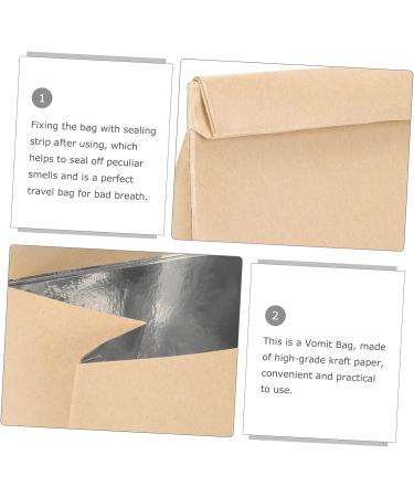 HAPINARY 10pcs Disposable Vomit Bags - Motion Sickness & Pregnancy Relief for Cars, Airplanes & Outdoor Use - Buy Online on GoSupps.com