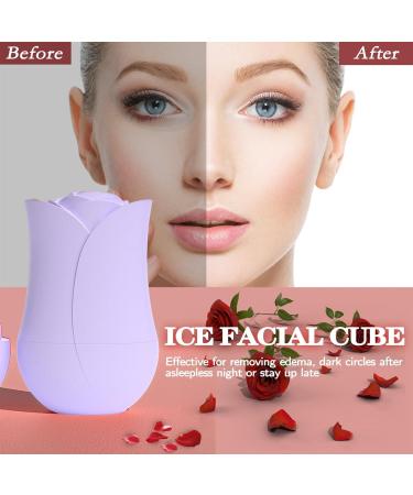 Buerfu Ice Face Roller Small Ice Cube Roller - Silicone Ice Face Roller Cube Ice Roller for Face and Eye Facial Beauty Ice Roller Skin Care Tools Purple - Buy Online on GoSupps.com