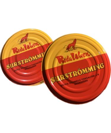 Surstr mming HERRING Swedish specialty R da Ulven 300g400g Can fermented herring Surstr mming Challenge Fish from Sweden