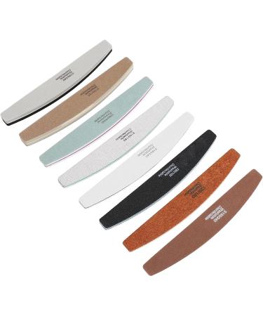 Half Moon Acrylic Nail Files Shapes Different Fineness Manicure Tool Polishing Nail File Set 8 Pieces Comfortable Grip for Manicurists - Buy Online on GoSupps.com