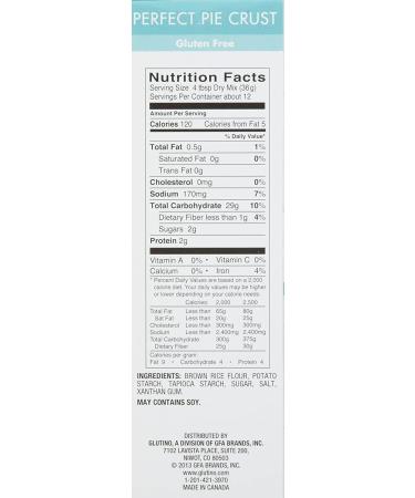 Glutino Gluten Free Pantry Perfect Pie Crust Mix  16-Ounce Boxes (Pack of 6) 1 Pound (Pack of 6) - Buy Online on GoSupps.com