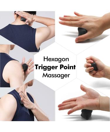 Trigger Point Dr cker Set - Effective Triggerdinger Massage for Muscle Pain & Tension Relief (Shoulder Neck Arms Back Legs) - 4 Versatile Triggers for Floor & Wall Use - Orange - Buy Online on GoSupps.com