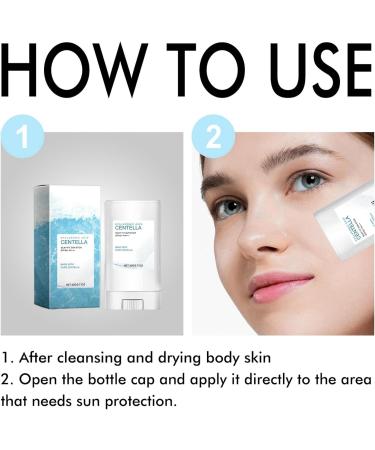 Centella Sunscreen Stick Silky Fit Sun Stick Sun Protection Lightweight Sunscreen Stick for Face Sun Cream Stick SPF50+ Beauty Sun Cream Non-Greasy Refreshing Not Harm Residue Sunstick for All Skin - Buy Online on GoSupps.com