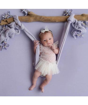 M&G House White Lace Newborn Photography Romper Outfit | Baby Girl Props for Halloween Photoshoot | Short Sleeve (0-2 months) - Buy Online on GoSupps.com