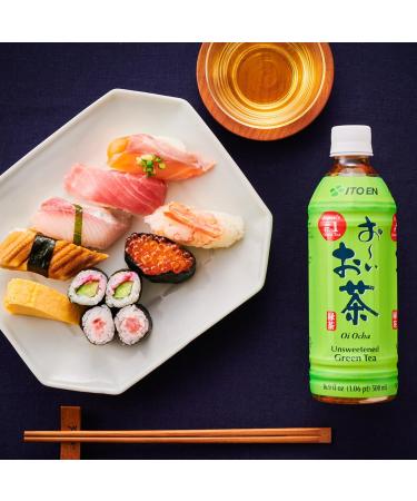 Ito En Green Tea Unsweetened - 500ml Vegan & Gluten-Free Bottles (2 Pack) | Premium Selected Tea Leaves - Buy Online on GoSupps.com