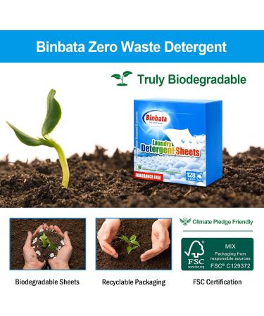 Eco-Friendly Laundry Detergent Sheets | Hypoallergenic Unscented & Biodegradable - 128 Loads for Sensitive Skin - Buy Online on GoSupps.com